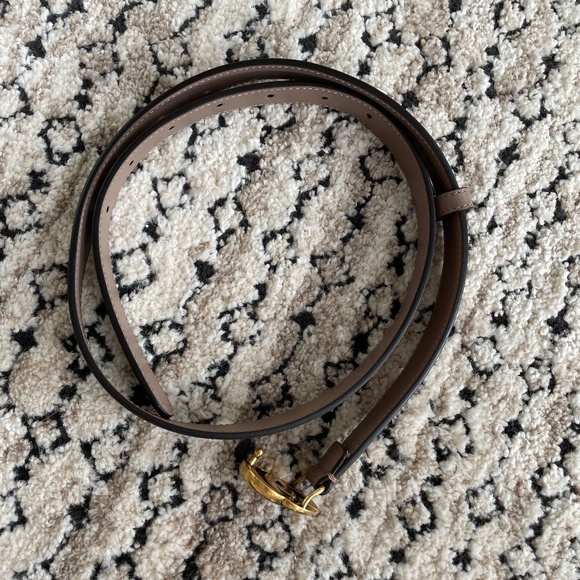 Gucci Dusty Pink GG marmont belt 85 - Picture 2 of 11